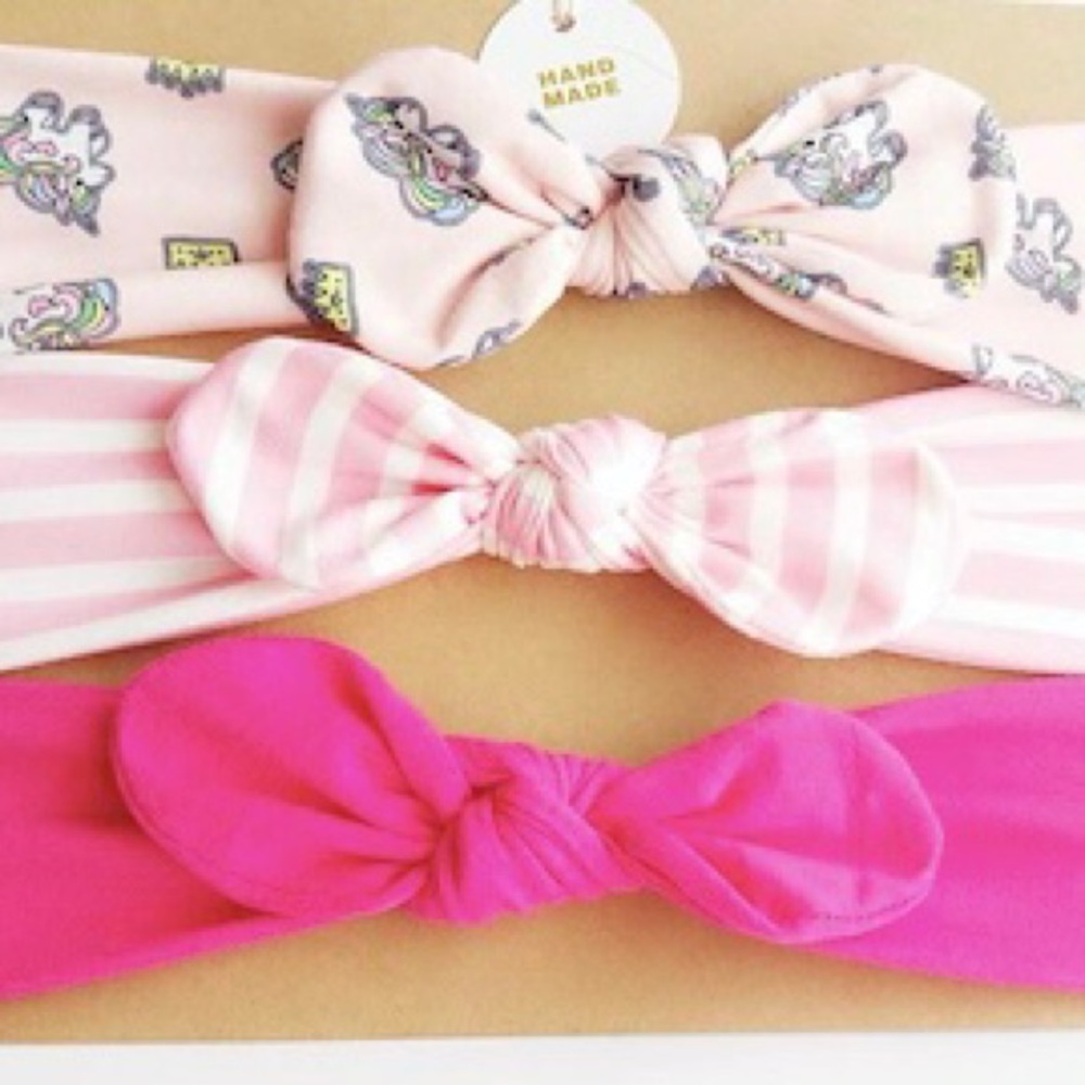 Set of 3 Girl Baby Headbands